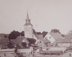 Pierwszy ustecki kościół w kapitańskim zaułku przed 1889 rokiem