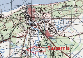 mapa ulica darłowska tuczarnia CIA 1982